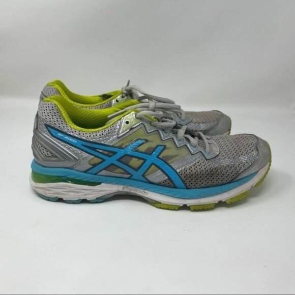 Asics Womens Gt-2000 4 Running Shoes Gray Green T656N Lace Up Mesh size 9 - Picture 4 of 12